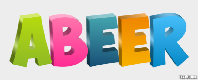 Abeer Efeito de texto