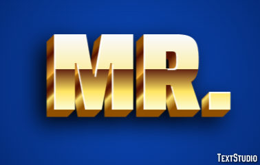 Mr. Text Effect