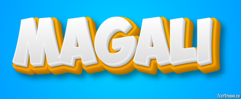 Magali Text Effect