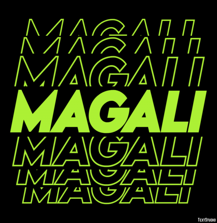 Magali Text Effect