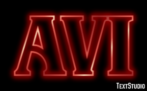 AVI Text effect