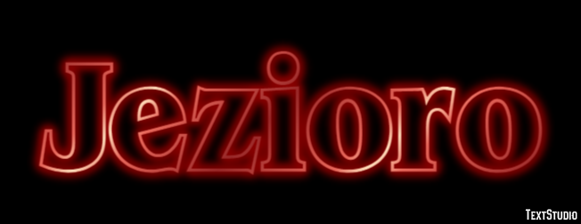 Jezioro Tekst effect
