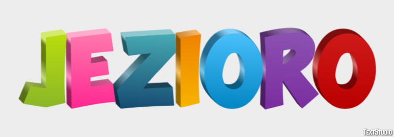 Jezioro Tekst effect