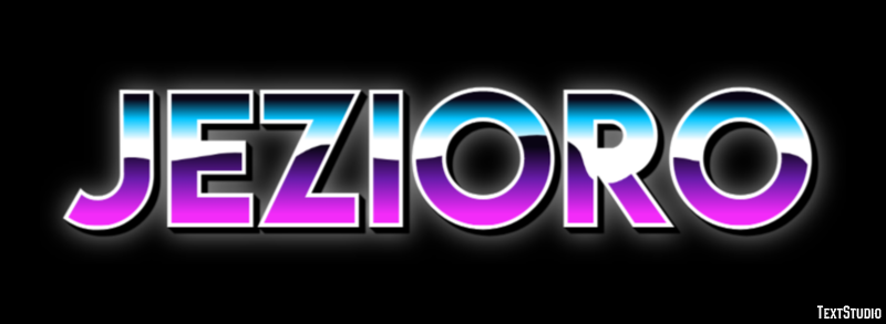Jezioro Tekst effect