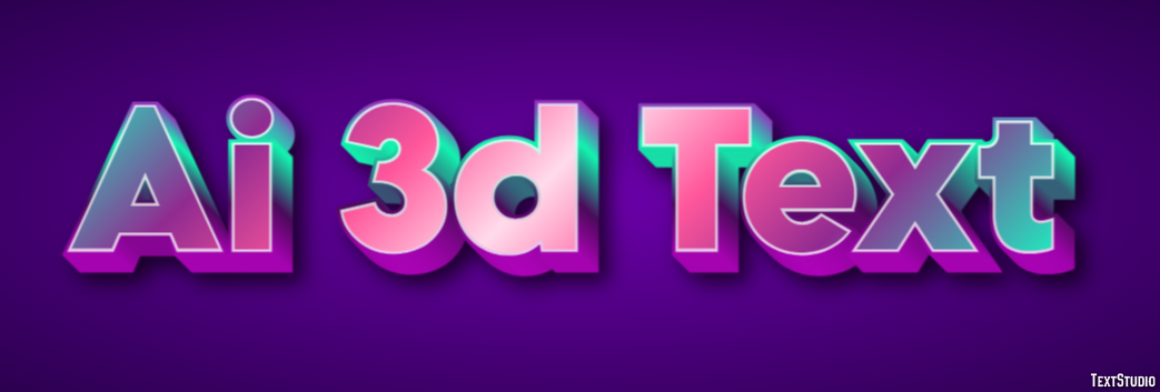Ai 3d Text Effet de Texte