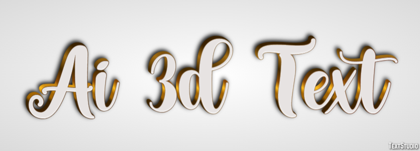 Ai 3d Text Effet de Texte