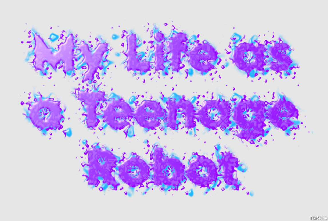My Life as a Teenage Robot Text Effect