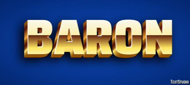 Baron Text Effect