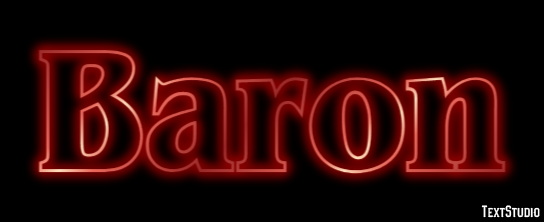 Baron Tekst Effect