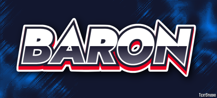 Baron Эффект текста