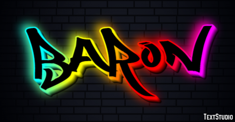 Baron Text effect
