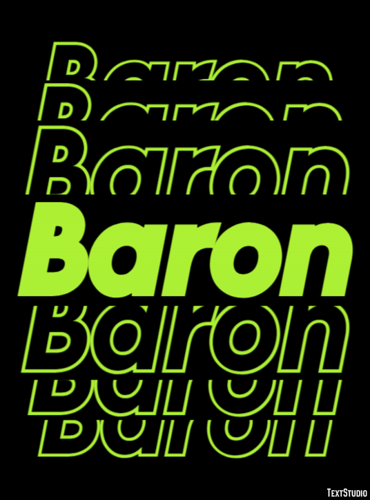 Baron Text Effect