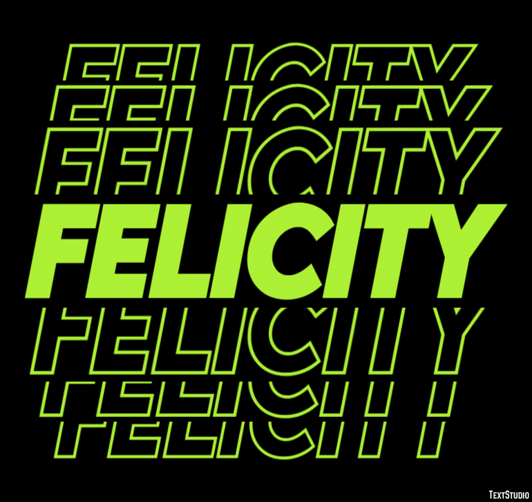 Felicity Эффект текста