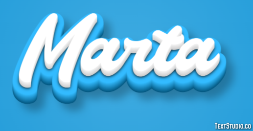 Marta Efeito de texto