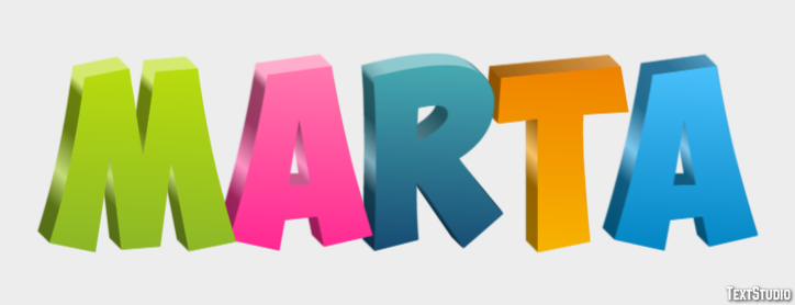 Marta Texteffekt