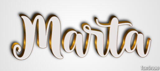 Marta Efeito de texto