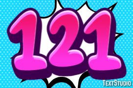 121 Text effect