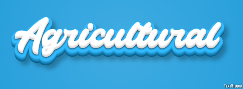 Agricultural Text Effect
