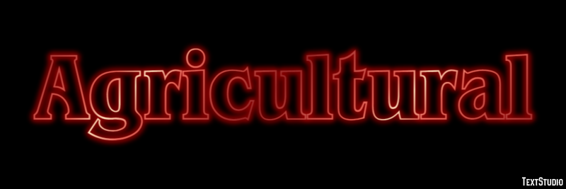 Agricultural Text effect