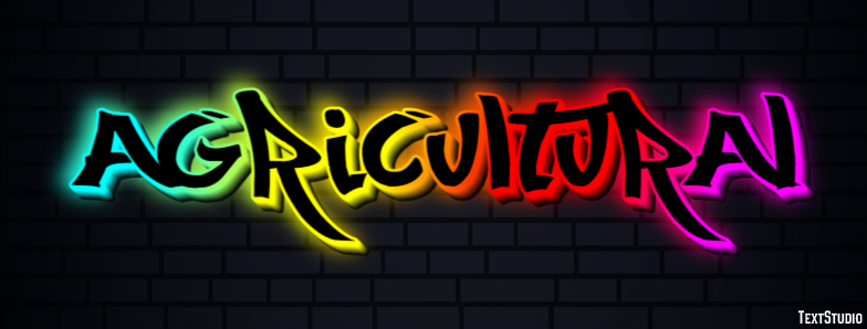 Agricultural Text effect