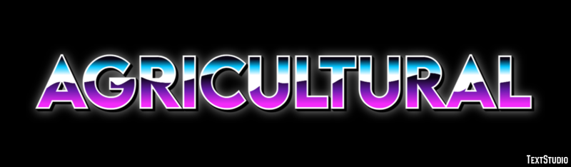 Agricultural Text effect