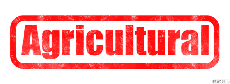 Agricultural Text effect