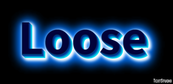 Loose Effetto testo