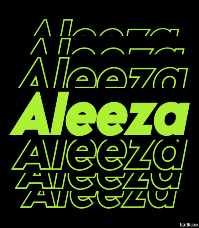Aleeza テキスト効果