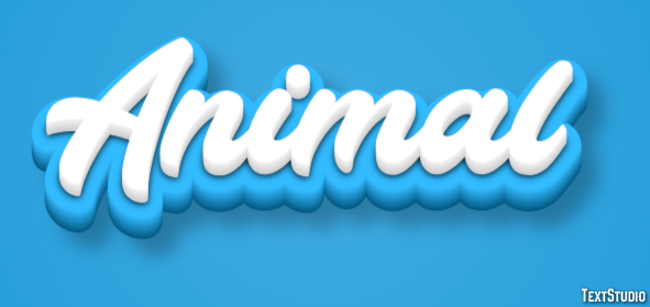 Animal Efeito de texto