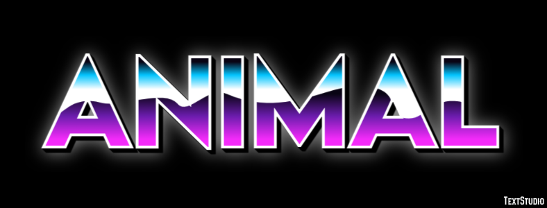 Animal Tekst Effect