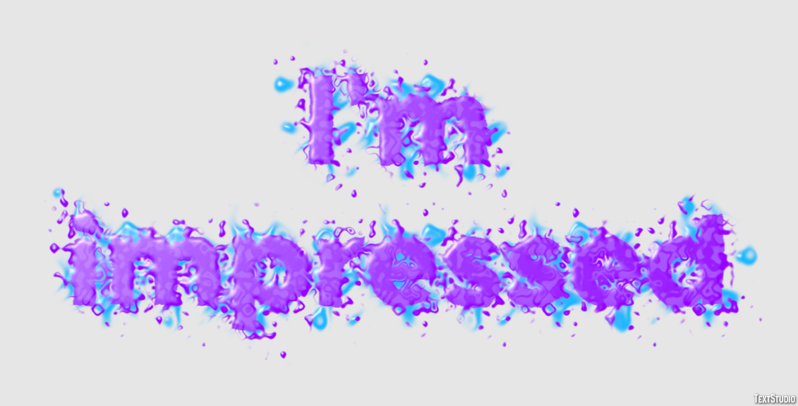 I'm impressed Text Effect