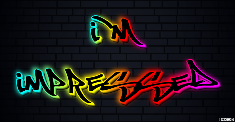 I'm impressed Text Effect