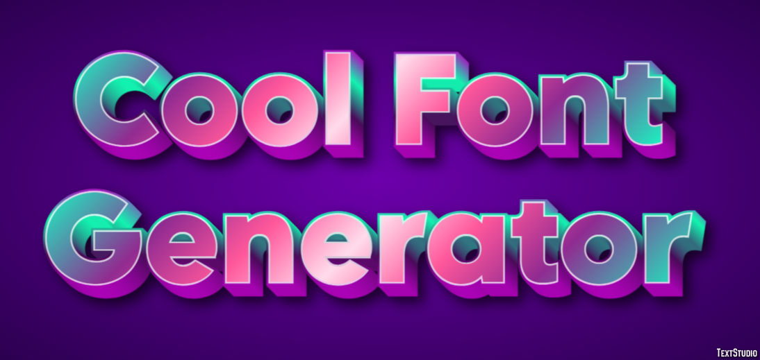 Cool Font Generator Efekt tekstowy