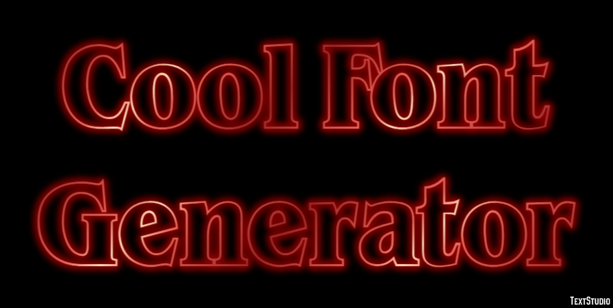 Cool Font Generator Efekt tekstowy
