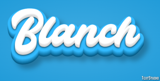 Blanch Text effect