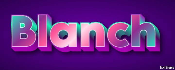 Blanch Text Effect