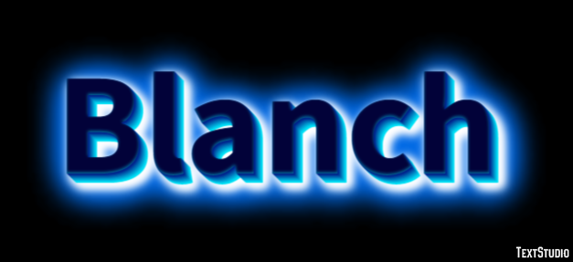 Blanch Text effect