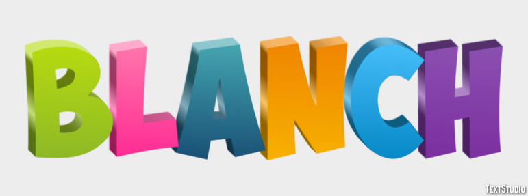 Blanch Text effect