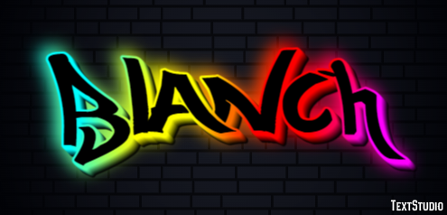 Blanch Text effect