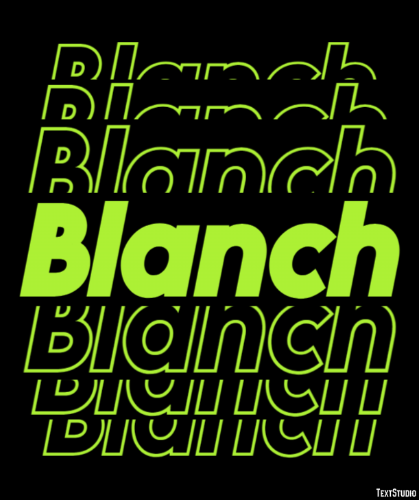 Blanch Text Effect