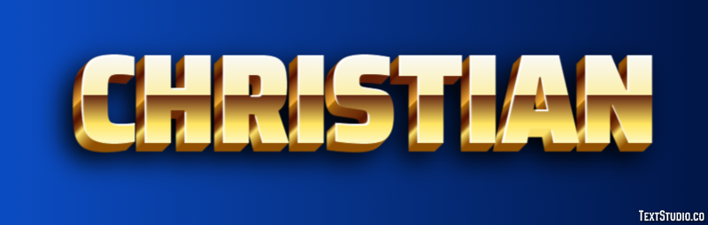 Christian Efeito de texto