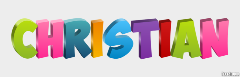 Christian Texteffekt