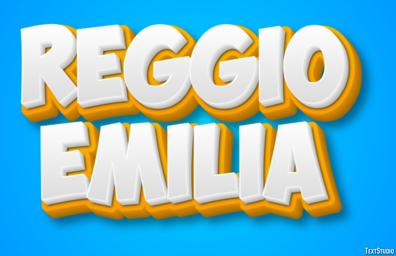Reggio Emilia Tekst Effect