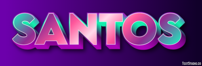 Santos Efecto de Texto