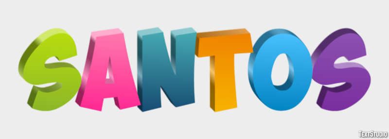 Santos Efecto de Texto