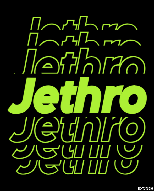 Jethro Текстовый эффект