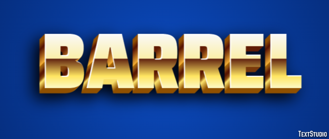 Barrel Effet de Texte