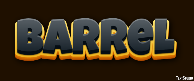 Barrel Effet de Texte