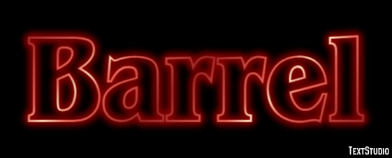 Barrel Text Effect