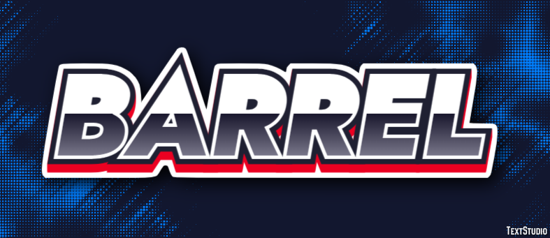 Barrel Tekst Effect